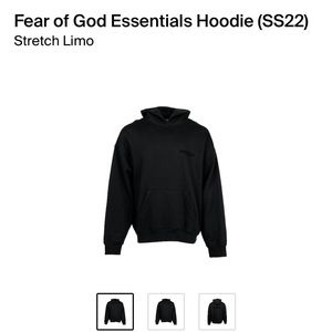 Essentials Fear of God Stretch Limo SS22 Large Hoodie